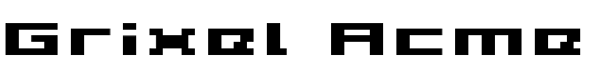 Grixel Acme 5 Wide Bold Xtnd - Download Thousands of Free Fonts at FontZone.net