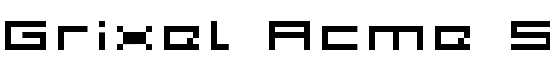 Grixel Acme 5 Wide Xtnd - Download Thousands of Free Fonts at FontZone.net