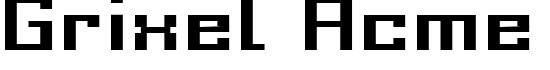Grixel Acme 9 Regular Bold Xtnd - Download Thousands of Free Fonts at FontZone.net
