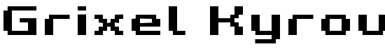 Grixel Kyrou 7 Wide Bold Xtnd - Download Thousands of Free Fonts at FontZone.net