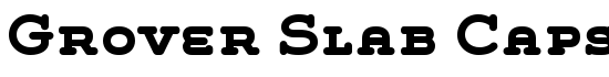 Grover Slab Caps Bold - Download Thousands of Free Fonts at FontZone.net