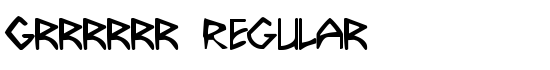 Grrrrrr Regular - Download Thousands of Free Fonts at FontZone.net