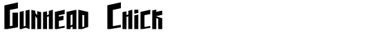 Gunhead Chick - Download Thousands of Free Fonts at FontZone.net