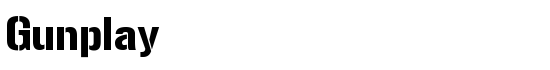 Gunplay - Download Thousands of Free Fonts at FontZone.net