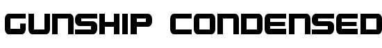 Gunship Condensed - Download Thousands of Free Fonts at FontZone.net