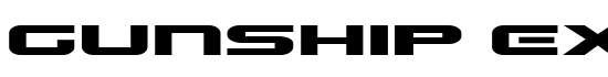 Gunship Expanded - Download Thousands of Free Fonts at FontZone.net