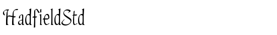 HadfieldStd - Download Thousands of Free Fonts at FontZone.net