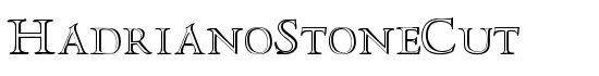 HadrianoStoneCut - Download Thousands of Free Fonts at FontZone.net
