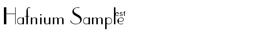 Hafnium Sample - Download Thousands of Free Fonts at FontZone.net