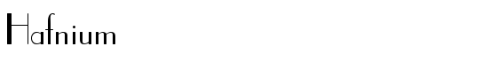 Hafnium - Download Thousands of Free Fonts at FontZone.net