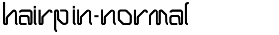 Hairpin-Normal - Download Thousands of Free Fonts at FontZone.net