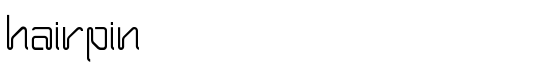 Hairpin - Download Thousands of Free Fonts at FontZone.net