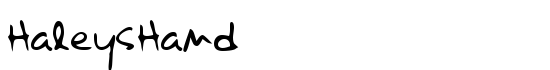 HaleysHand - Download Thousands of Free Fonts at FontZone.net