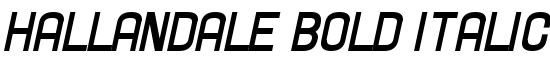 Hallandale Bold Italic JL - Download Thousands of Free Fonts at FontZone.net