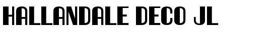 Hallandale Deco JL - Download Thousands of Free Fonts at FontZone.net