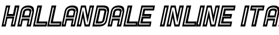 Hallandale Inline Italic JL - Download Thousands of Free Fonts at FontZone.net