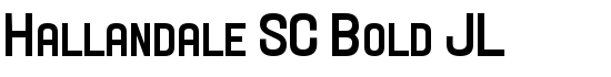 Hallandale SC Bold JL - Download Thousands of Free Fonts at FontZone.net