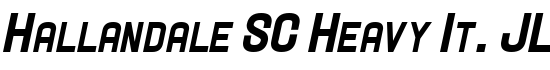 Hallandale SC Heavy It. JL - Download Thousands of Free Fonts at FontZone.net