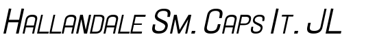 Hallandale Sm. Caps It. JL - Download Thousands of Free Fonts at FontZone.net