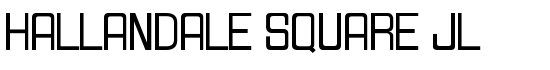 Hallandale Square JL - Download Thousands of Free Fonts at FontZone.net