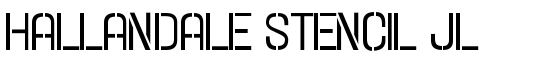Hallandale Stencil JL - Download Thousands of Free Fonts at FontZone.net