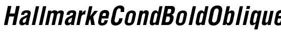 HallmarkeCondBoldOblique - Download Thousands of Free Fonts at FontZone.net