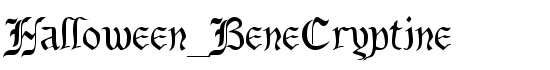 Halloween_BeneCryptine - Download Thousands of Free Fonts at FontZone.net