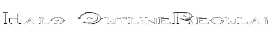 Halo OutlineRegular - Download Thousands of Free Fonts at FontZone.net
