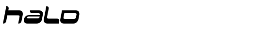 Halo - Download Thousands of Free Fonts at FontZone.net