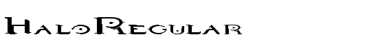 HaloRegular - Download Thousands of Free Fonts at FontZone.net