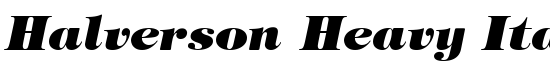 Halverson Heavy Italic - Download Thousands of Free Fonts at FontZone.net