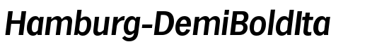 Hamburg-DemiBoldIta - Download Thousands of Free Fonts at FontZone.net