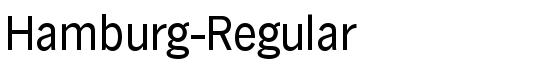 Hamburg-Regular - Download Thousands of Free Fonts at FontZone.net
