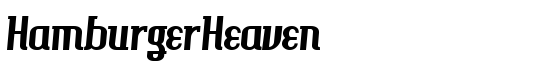 HamburgerHeaven - Download Thousands of Free Fonts at FontZone.net