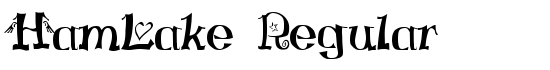 HamLake Regular - Download Thousands of Free Fonts at FontZone.net