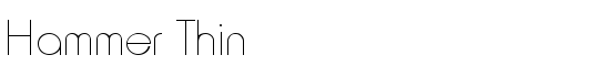 Hammer Thin - Download Thousands of Free Fonts at FontZone.net