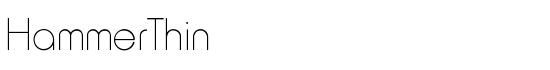 HammerThin - Download Thousands of Free Fonts at FontZone.net