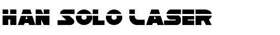 Han Solo Laser - Download Thousands of Free Fonts at FontZone.net