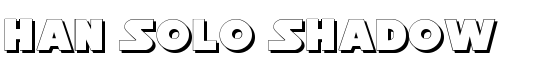 Han Solo Shadow - Download Thousands of Free Fonts at FontZone.net