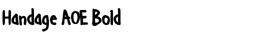 Handage AOE Bold - Download Thousands of Free Fonts at FontZone.net