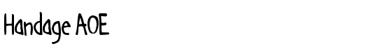 Handage AOE - Download Thousands of Free Fonts at FontZone.net