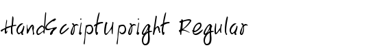 HandScriptUpright Regular - Download Thousands of Free Fonts at FontZone.net