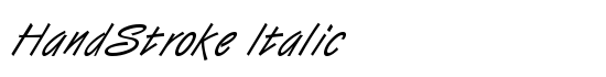 HandStroke Italic - Download Thousands of Free Fonts at FontZone.net