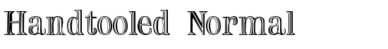 Handtooled Normal - Download Thousands of Free Fonts at FontZone.net