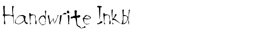 Handwrite-Inkbl - Download Thousands of Free Fonts at FontZone.net
