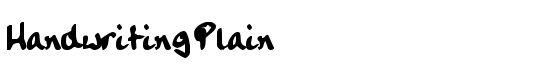 HandwritingPlain - Download Thousands of Free Fonts at FontZone.net