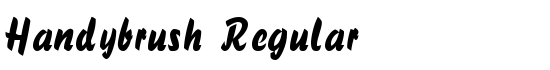 Handybrush Regular - Download Thousands of Free Fonts at FontZone.net