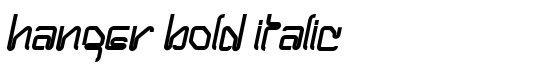 Hanger Bold Italic - Download Thousands of Free Fonts at FontZone.net