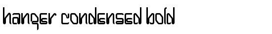 Hanger Condensed Bold - Download Thousands of Free Fonts at FontZone.net
