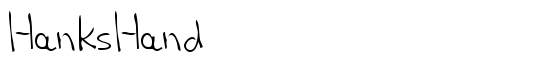 HanksHand - Download Thousands of Free Fonts at FontZone.net
